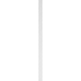 Ekena Millwork 2 in. x 4 in. x 82 in. 2-Equal Raised Panel PVC Pilaster Moulding with Standard Capital and Base (Pair)