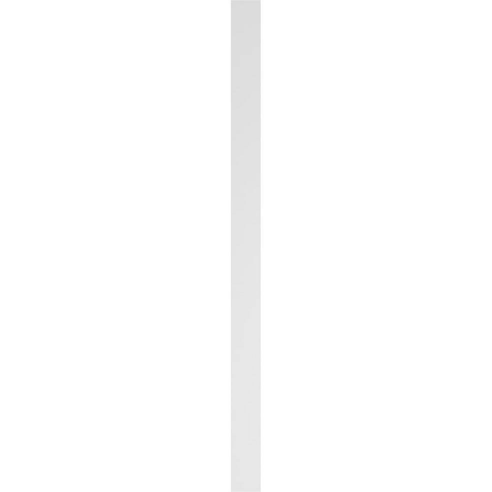 Ekena Millwork 2 in. x 5 in. x 82 in. Smooth PVC Pilaster Moulding with Standard Capital and Base (Pair)