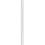 Ekena Millwork 2 in. x 6 in. x 82 in. Fluted PVC Pilaster Moulding with Standard Capital and Base (Pair)