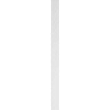 Ekena Millwork 2 in. x 6 in. x 82 in. Flat Panel PVC Pilaster Moulding with Decorative Capital and Base (Pair)