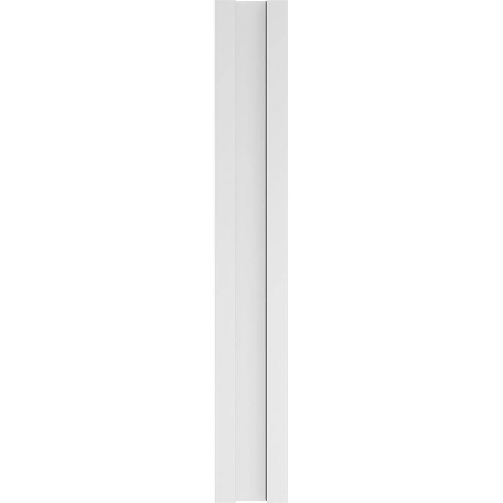 Ekena Millwork 2 in. x 7 in. x 48 in. Fluted PVC Pilaster Moulding with Decorative Capital and Base (Pair)