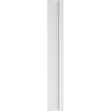 Ekena Millwork 2 in. x 7 in. x 48 in. Fluted PVC Pilaster Moulding with Decorative Capital and Base (Pair)
