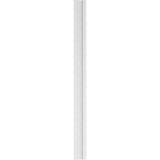 Ekena Millwork 2 in. x 7 in. x 90 in. Flat Panel PVC Pilaster Moulding with Decorative Capital and Base (Pair)