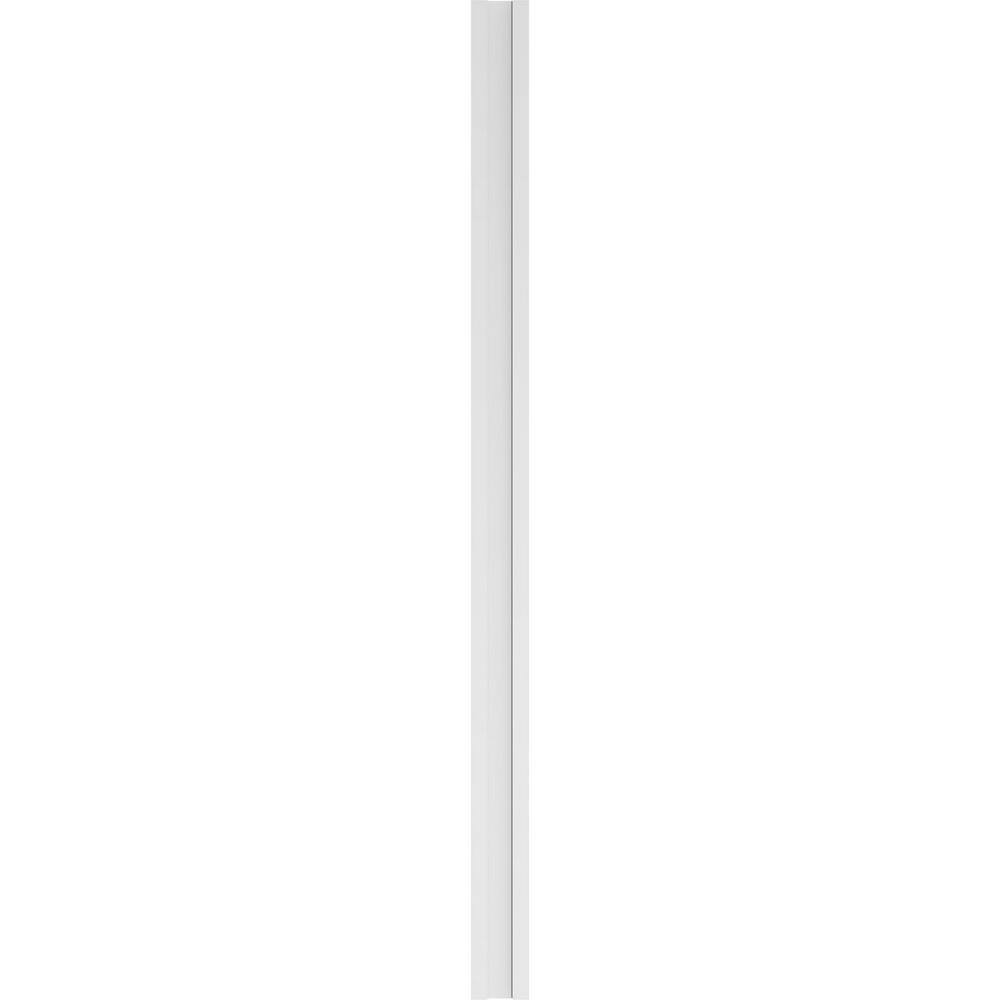 Ekena Millwork 2 in. x 7 in. x 120 in. 2 Equal Flat Panel PVC Pilaster with Standard Capital and Base Moulding (Pair)