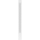 Ekena Millwork 2 in. x 8 in. x 108 in. Fluted PVC Pilaster with Standard Capital and Base Moulding (Pair)