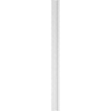 Ekena Millwork 2 in. x 8 in. x 108 in. Fluted PVC Pilaster with Standard Capital and Base Moulding (Pair)