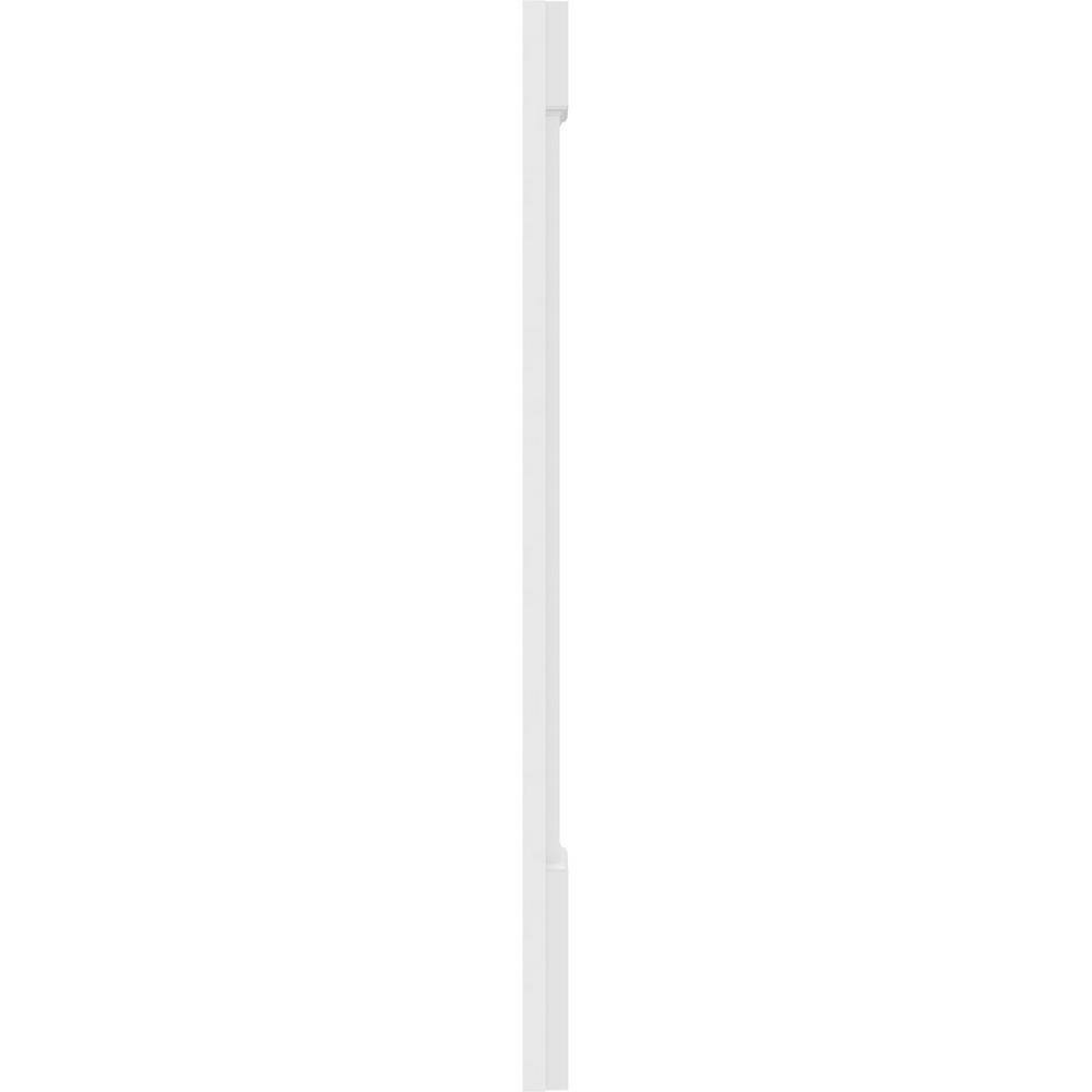 Ekena Millwork 2 in. x 9 in. x 48 in. 2-Equal Raised Panel PVC Pilaster Moulding with Standard Capital and Base (Pair)