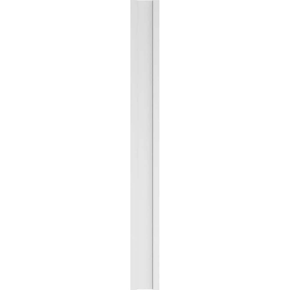 Ekena Millwork 2 in. x 9 in. x 90 in. Fluted PVC Pilaster Moulding with Standard Capital and Base (Pair)