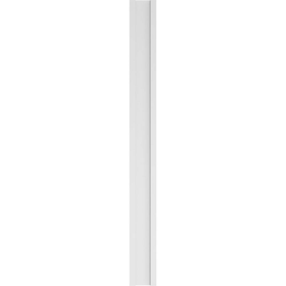 Ekena Millwork 2 in. x 9 in. x 96 in. Fluted PVC Pilaster Moulding with Decorative Capital and Base (Pair)