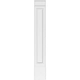 Ekena Millwork 2 in. x 12 in. x 82 in. Raised Panel PVC Pilaster Moulding with Decorative Capital and Base (Pair)