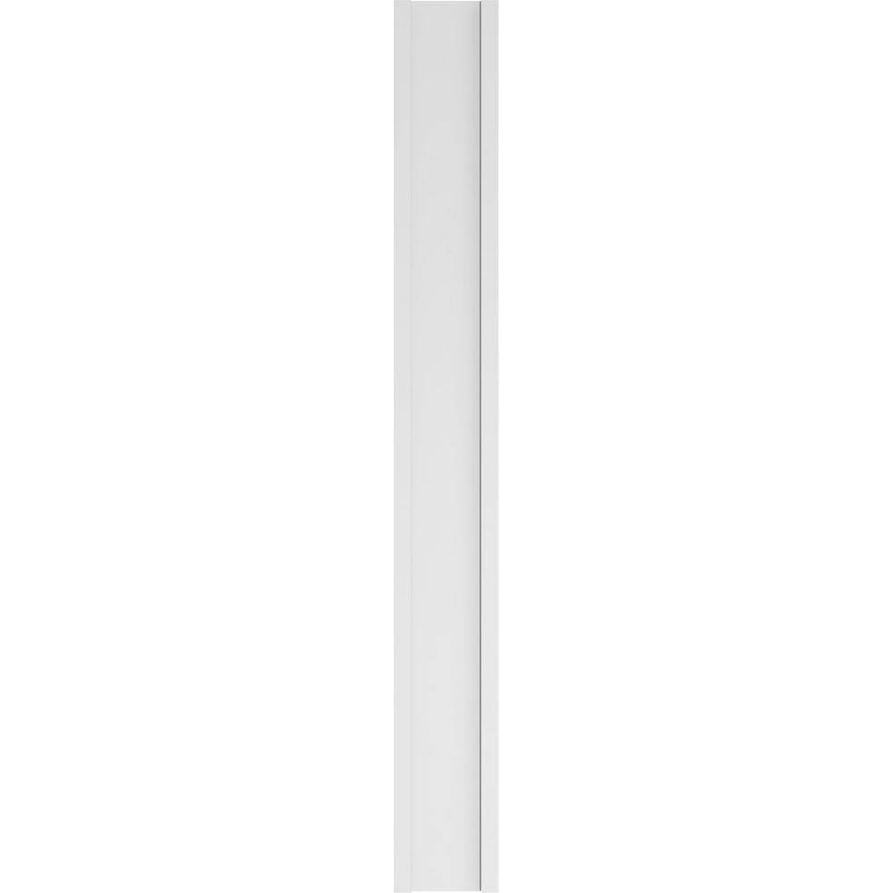 Ekena Millwork 2 in. x 12 in. x 102 in. Raised Panel PVC Pilaster with Standard Capital and Base (Pair)
