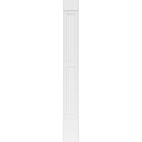 Ekena Millwork 2 in. x 12 in. x 108 in. PVC Pilaster 2 Equal Flat Panel with Standard Capital and Base (Pair)