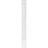 Ekena Millwork 2 in. x 12 in. x 120 in. 2-Equal Raised Panel PVC Pilaster Moulding with Decorative Capital and Base (Pair)