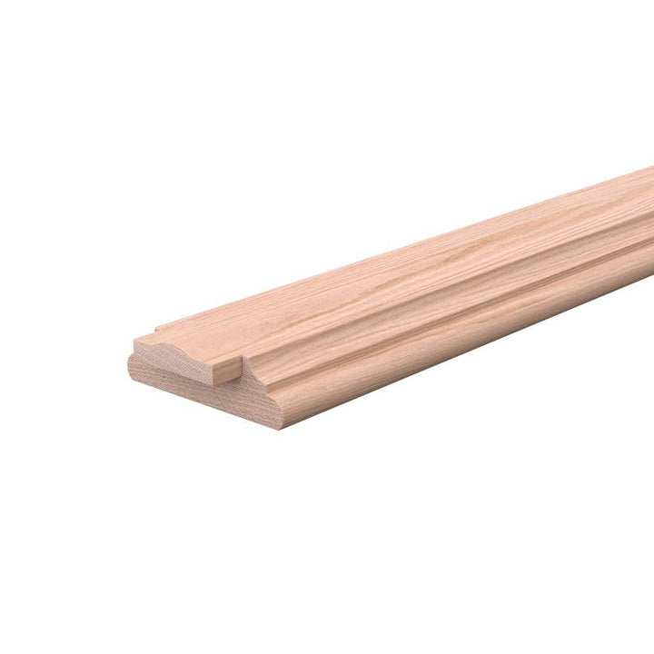 EVERMARK Stair Parts 6045 16 ft. Unfinished Red Oak Shoe Rail with Crown Fillet