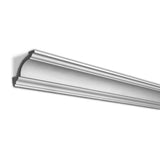 American Pro Decor 3-1/8 in. x 3-1/8 in. x 96 in. Plain Recycled Polystyrene Crown Moulding Pro Pack 40 LF (5-Pack)