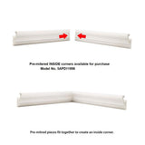 American Pro Decor Trim Fast WM 49 3 in. x 2 in. x 96 in. Plain Polystyrene Peel and Stick Crown Moulding 48 LF (6-Pack)