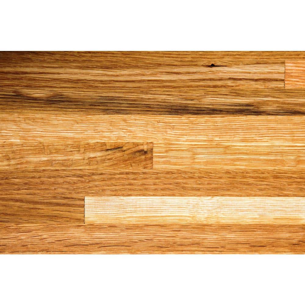 Unfinished White Oak 4 ft. L x 25 in. D x 1.5 in. T Butcher Block Countertop