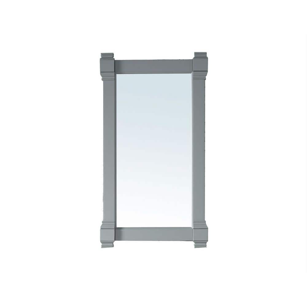 James Martin Vanities Brittany Urban Gray Rectangular Bathroom Vanity Mirror, 21.7 x 39.2 Inches