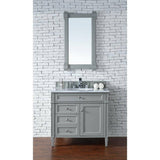 James Martin Vanities Brittany Urban Gray Rectangular Bathroom Vanity Mirror, 21.7 x 39.2 Inches