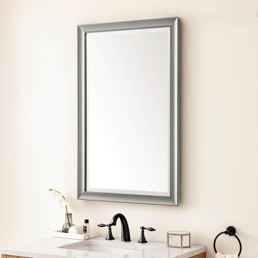 James Martin Vanities Glenbrooke 26" x 40" Urban Gray Bathroom Vanity Mirror