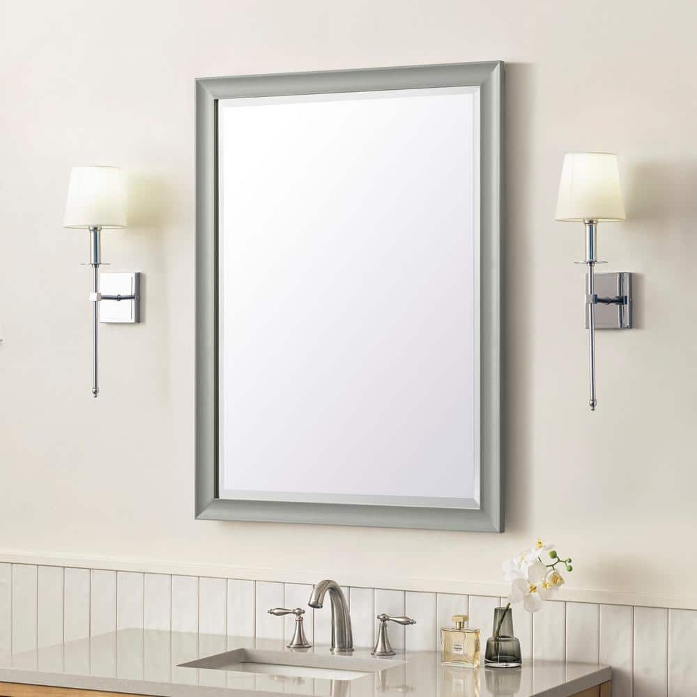 James Martin Vanities Glenbrooke 30" x 40" Urban Gray Bathroom Vanity Mirror