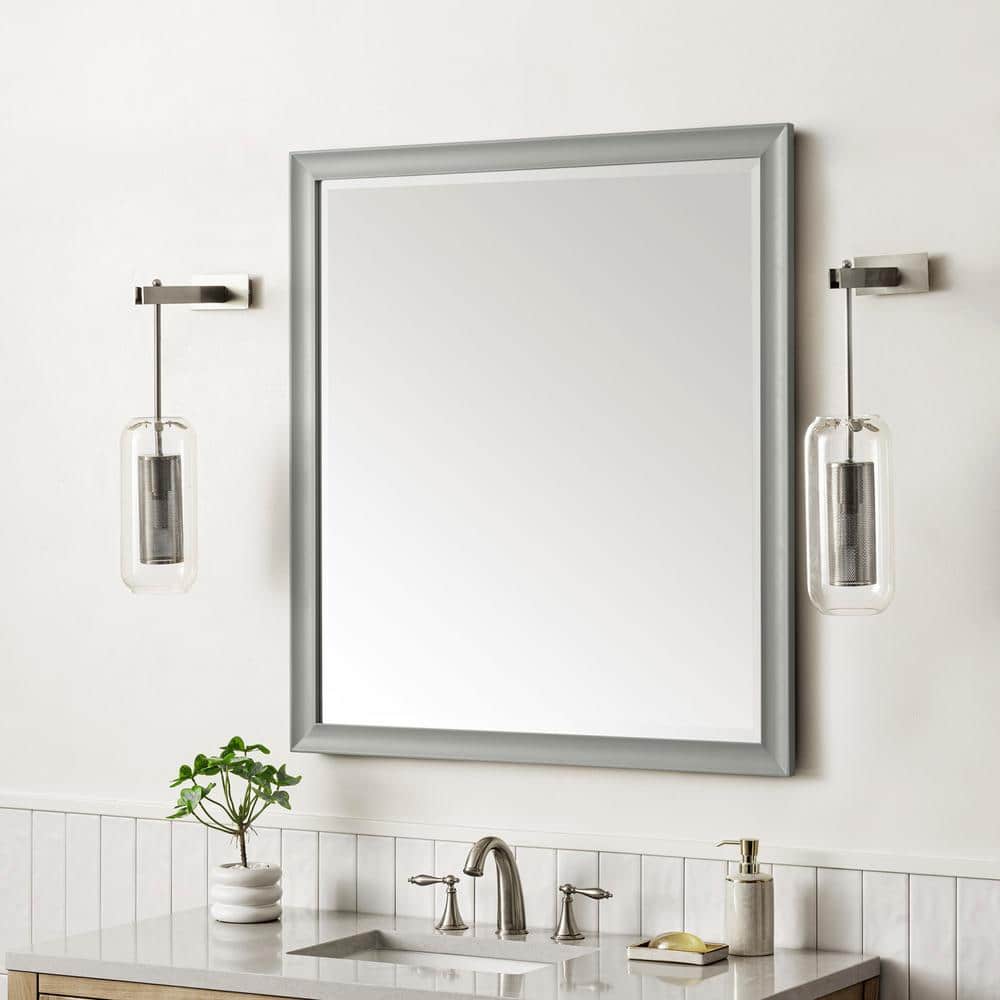 James Martin Vanities Glenbrook 36" x 40" Urban Gray Bathroom Vanity Mirror
