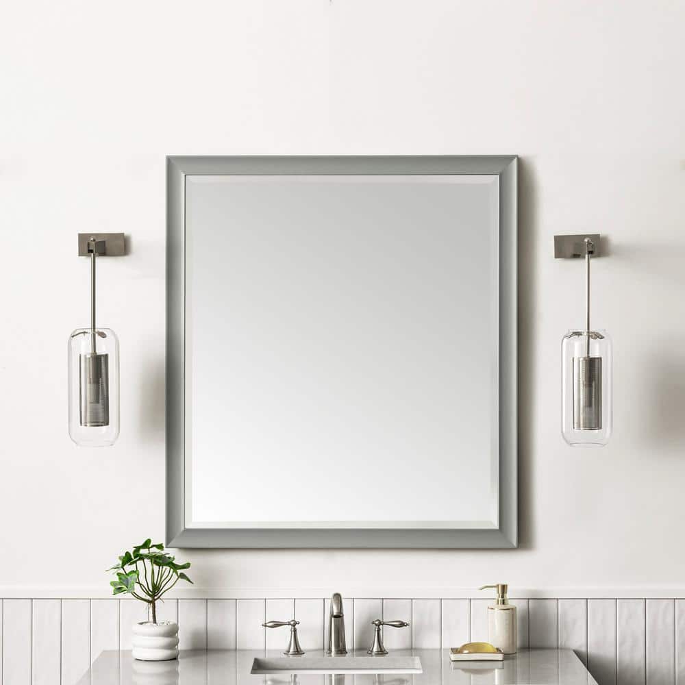 James Martin Vanities Glenbrook 36" x 40" Urban Gray Bathroom Vanity Mirror