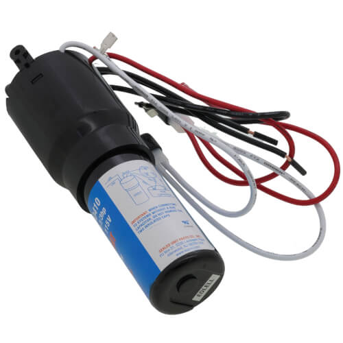 Supco URCO410 capacitor - side view (Type: Relay; Voltage: 100 to 125 VAC)
