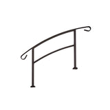 US Door and Fence Aluminum Handrail for 3 Steps Copper