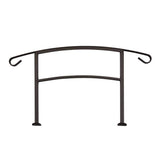 US Door and Fence Aluminum Handrail for 3 Steps Copper