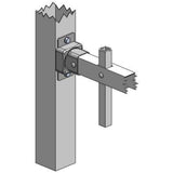 US Door and Fence White Steel Deluxe Fence Gate Hardware Kit