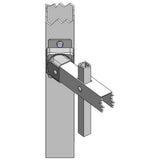 US Door and Fence White Steel Deluxe Fence Gate Hardware Kit