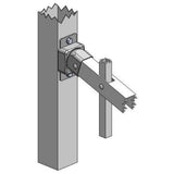 US Door and Fence White Steel Deluxe Fence Gate Hardware Kit