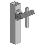 US Door and Fence White Steel Deluxe Fence Gate Hardware Kit