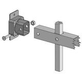 US Door and Fence White Steel Deluxe Fence Gate Hardware Kit