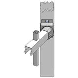 US Door and Fence White Steel Deluxe Fence Gate Hardware Kit