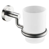 ANZZI Caster Series 7.01 in. Toothbrush Holder in Brushed Nickel