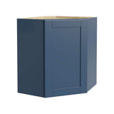 MILL'S PRIDE Richmond Valencia Blue Plywood Shaker Ready to Assemble Corner Kitchen Cabinet Soft Close 20 in W x 12 in D x 30 in H
