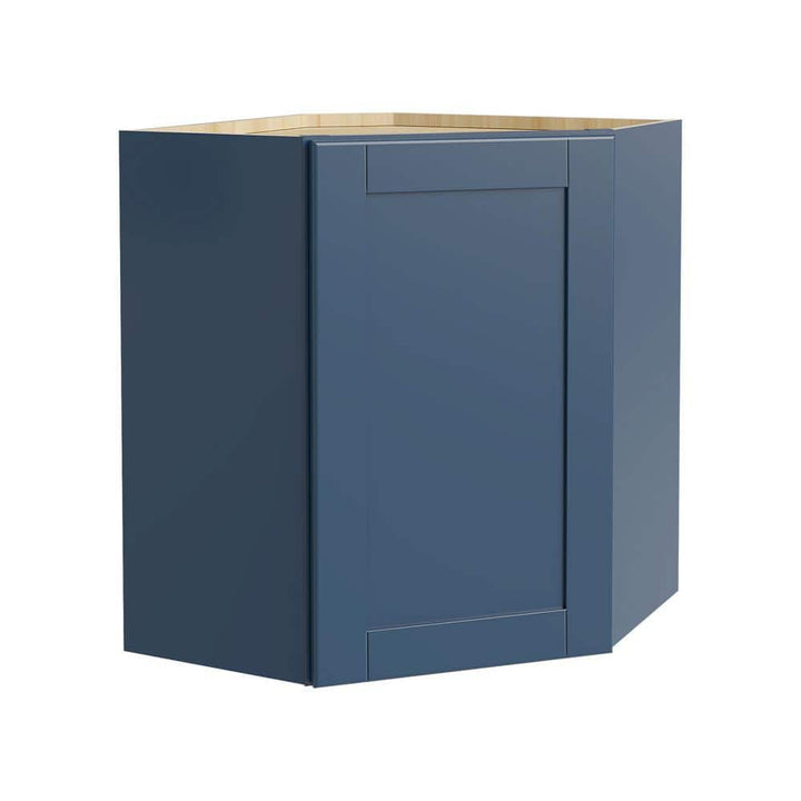 MILL'S PRIDE Richmond Valencia Blue Plywood Shaker Ready to Assemble Corner Kitchen Cabinet Soft Close 20 in W x 12 in D x 30 in H