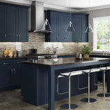 MILL'S PRIDE Richmond Valencia Blue Plywood Shaker Ready to Assemble Corner Kitchen Cabinet Soft Close 20 in W x 12 in D x 30 in H