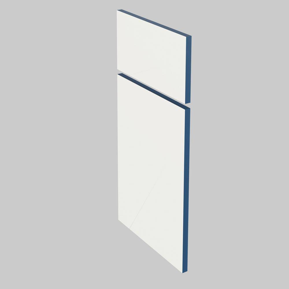 MILL'S PRIDE Richmond Valencia Blue Plywood Shaker Ready to Assemble Corner Kitchen Cabinet Soft Close 24 in W x 12 in D x 42 in H