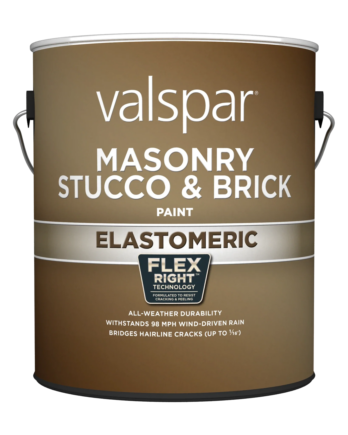 Valspar Duramax Flat Masonry & Stucco Elastomeric Exterior Paint, Tintable White, 126-fl oz