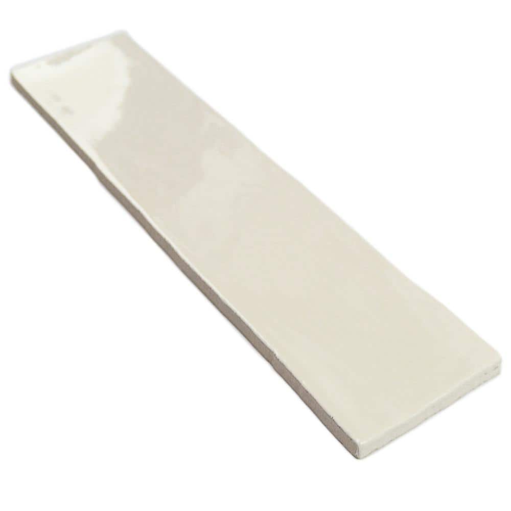 Ivy Hill Tile Catalina Vanilla 3 in. x 12 in. x 8 mm Polished Ceramic Subway Wall Tile (10.76 sq.ft./case)