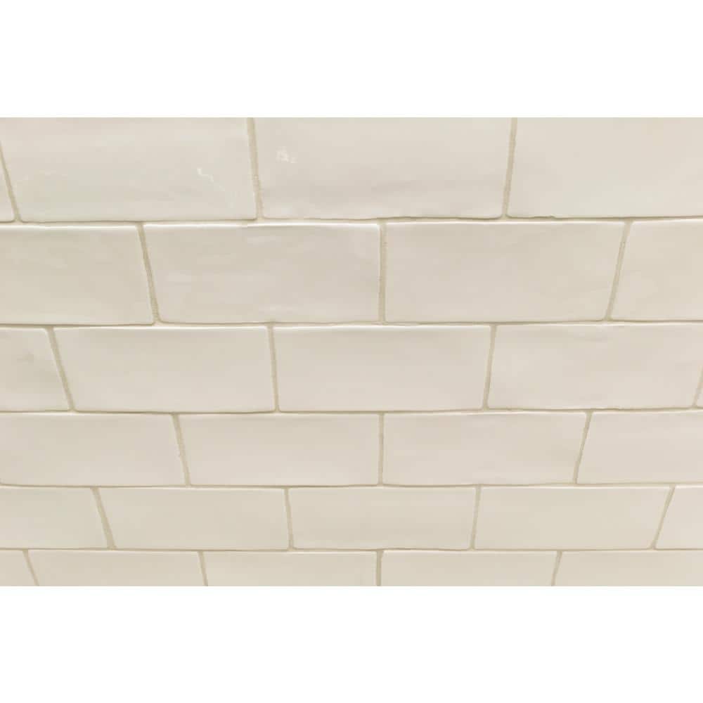 Ivy Hill Tile Catalina Vanilla 3 in. x 6 in. x 8 mm Polished Ceramic Subway Wall Tile (5.38 sq. ft./case)