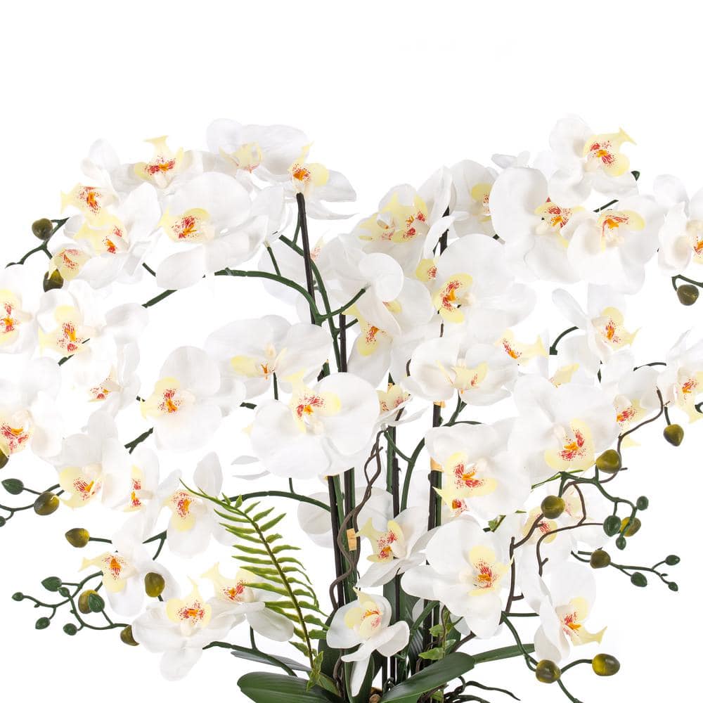 Vanity Art 29.13 in. H Artificial Orchid Floral Arrangement in Ceramics Vase