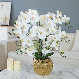 Vanity Art 29.13 in. H Artificial Orchid Floral Arrangement in Ceramics Vase