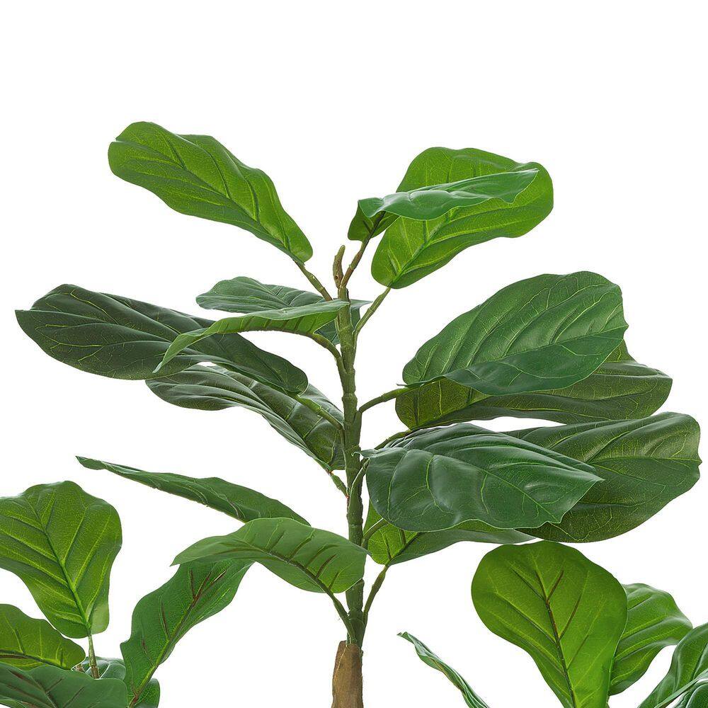 Vanity Art 47 .24 in. H Artificial Fiddle Leaf Fig Tree in Pot (Set of 2)