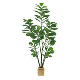 Vanity Art 82 .68 in. H Artificial Fiddle Leaf Fig Plant in Pot (Set of 2)