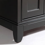 Vanity Art Genoa 24 in. W x 22 in. D x 36 in. H Bath Vanity in Espresso with Engineered Marble Top in White with Basin and Mirror