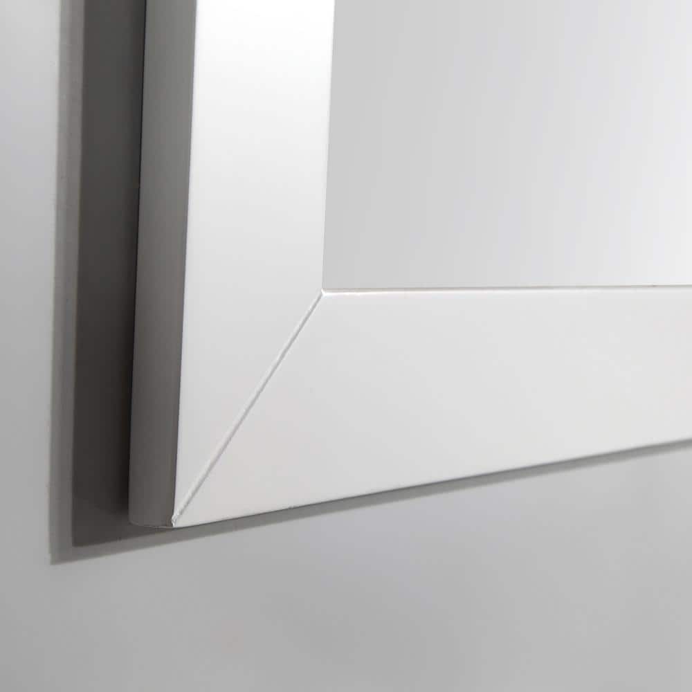 Vanity Art Genoa 48 in. W x 22 in. D x 36 in. H Bath Vanity in White with Engineered Marble Top in White with Basin and Mirror